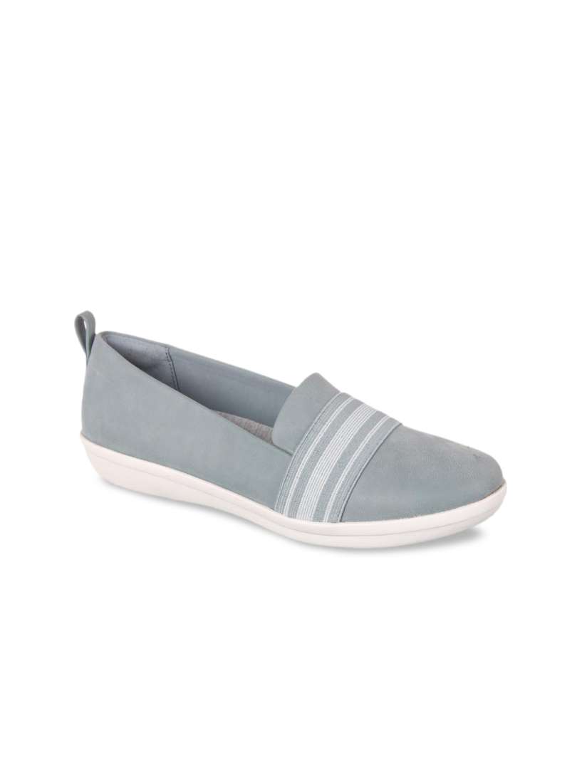 Clarks grey loafers sale