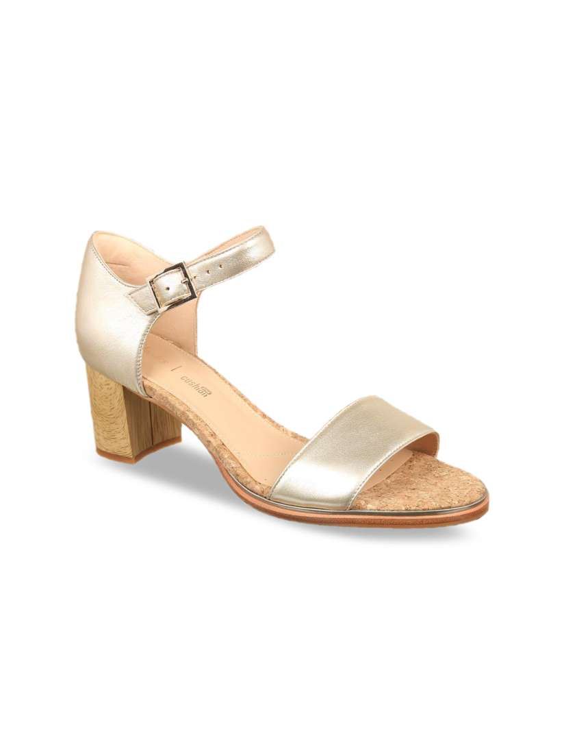 Clarks gold heels store