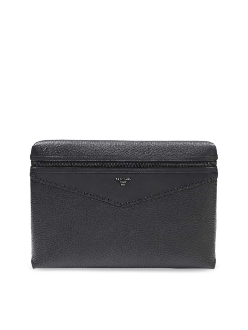 Buy Da Milano Unisex Black Solid Leather Laptop Sleeve Laptop Bag for Unisex 9524047 Myntra