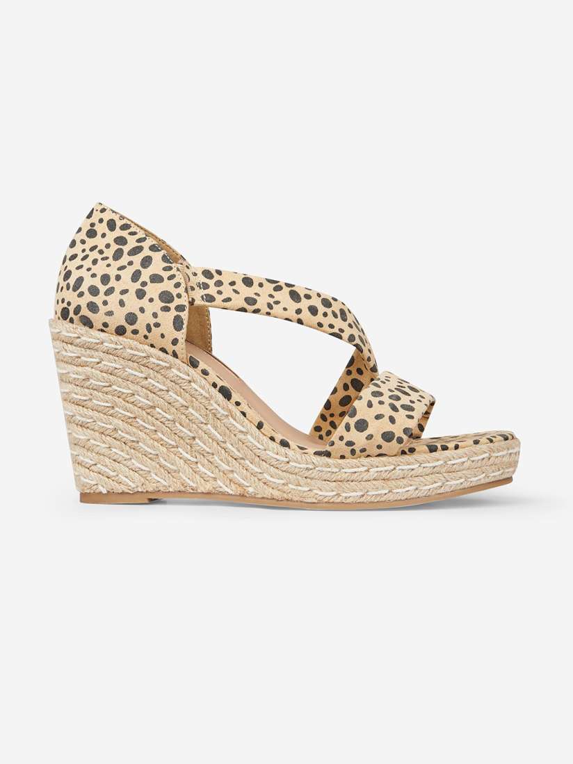 Buy DOROTHY PERKINS Women Beige Black Printed Wedges Heels for Women 9557585 Myntra