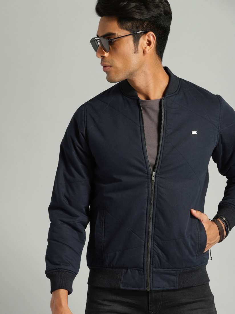 Buy The Roadster Lifestyle Co Men Navy Blue Solid Jacket Jackets for Men 9564147 Myntra
