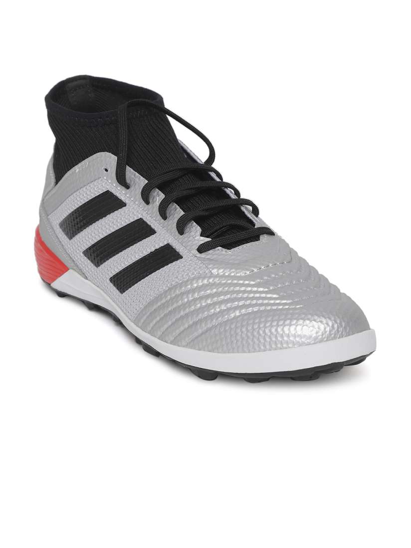 Buy ADIDAS Men Silver Toned Black Predator 19.3 Turf Mid Top Textured Football Shoes Sports Shoes for Men 9565229 Myntra