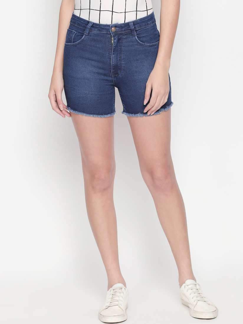 Denim shorts myntra sales