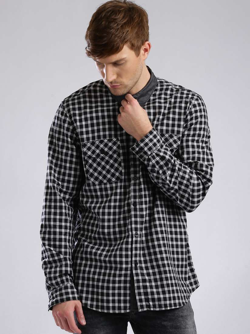 Guess checkered shirt best sale
