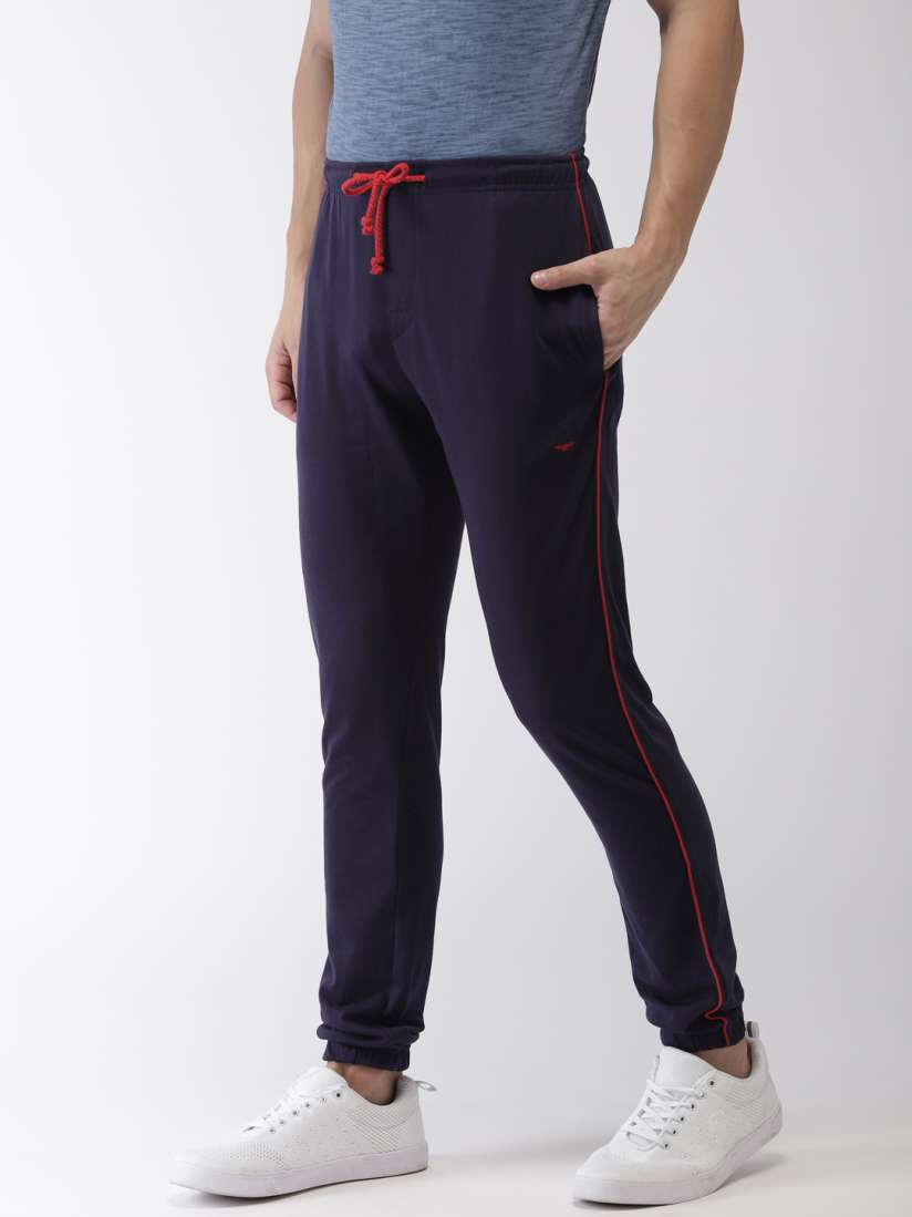 Buy Park Avenue Men Navy Blue Solid Joggers Track Pants for Men 9587825 Myntra