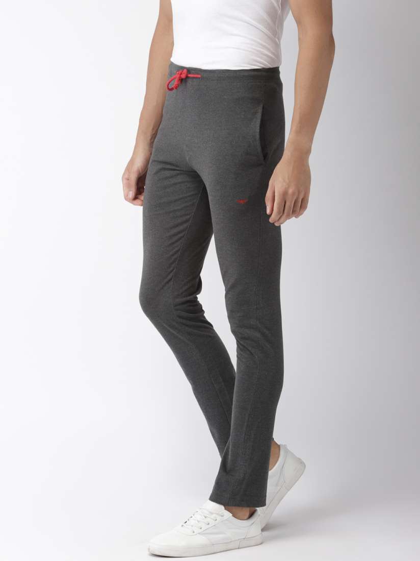 Buy Park Avenue Men Charcoal Grey Solid Track Pants Track Pants for Men 9587835 Myntra
