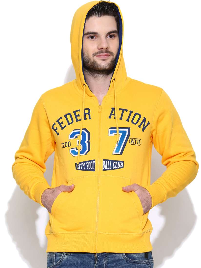 Izod yellow sweatshirt shop