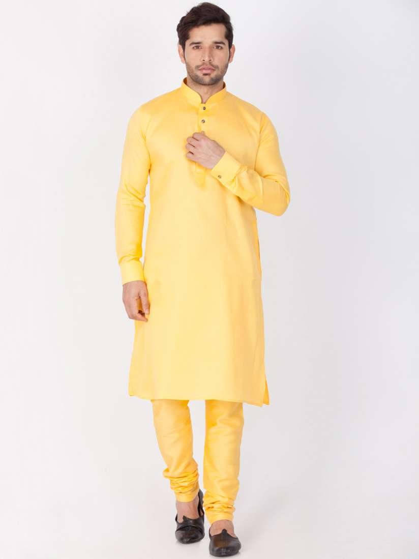 Yellow cotton churidar online