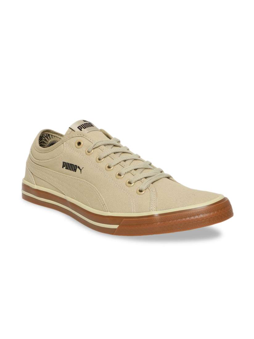 Buy Puma Men Khaki Yale Gum Solid Sneakers Casual Shoes for Men 9655189 Myntra