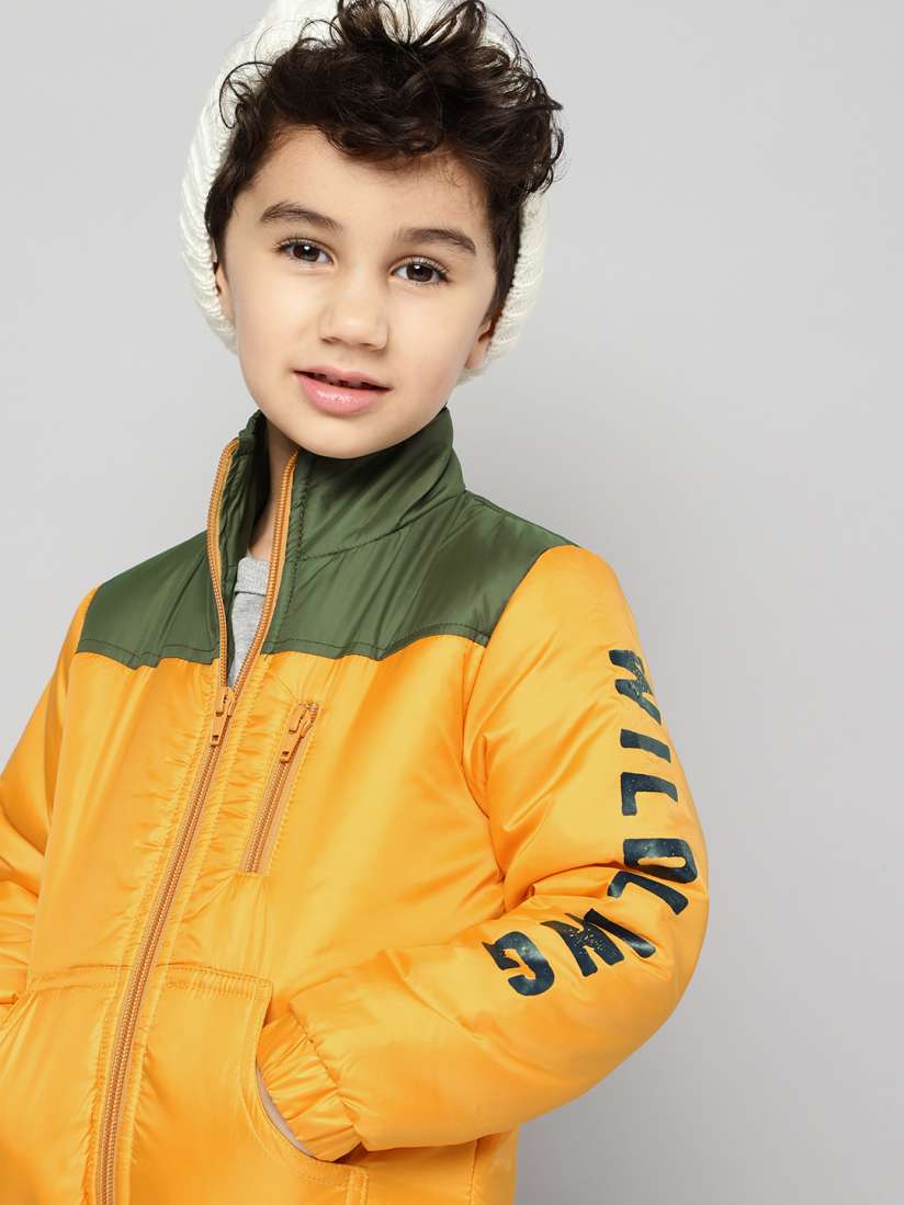 Boys mustard jacket sales