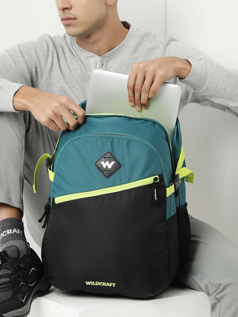 Buy Wildcraft Unisex Teal Green Black Colourblocked Faber Laptop Backpack Backpacks for Unisex 9659359 Myntra