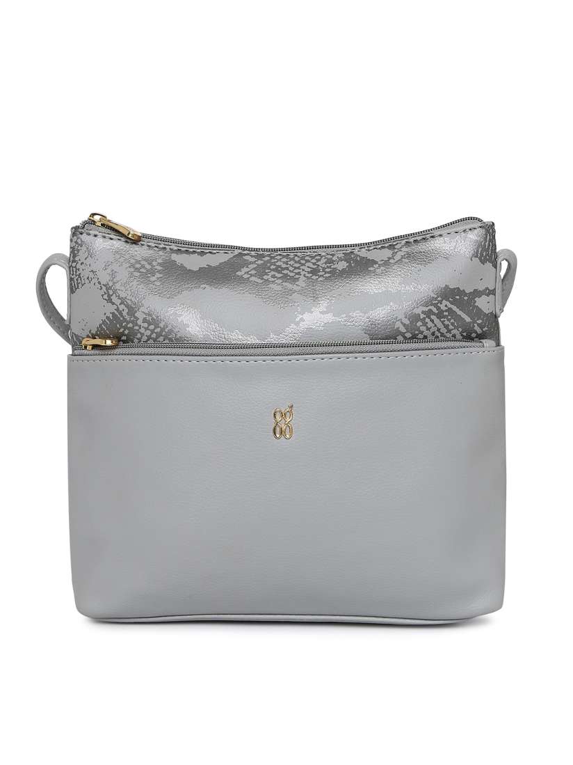 Buy Baggit Grey Solid Sling Bag Handbags for Women 9666029 Myntra