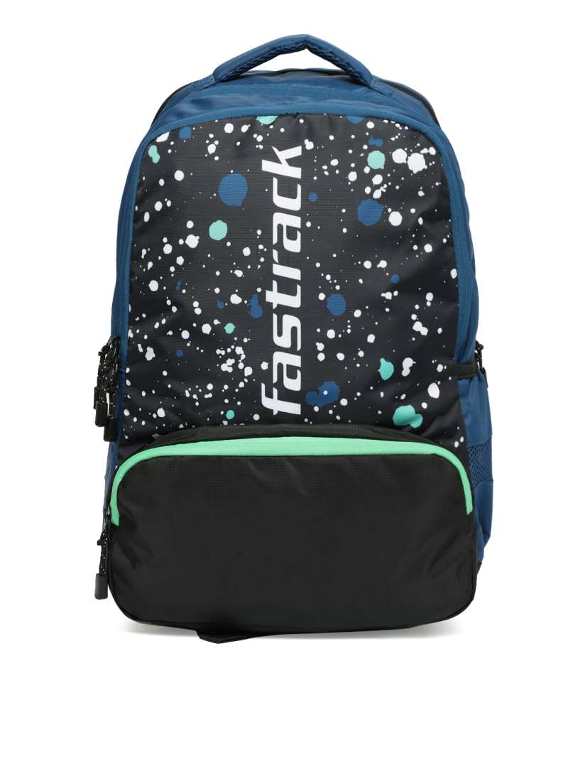Buy Fastrack Men Blue Black Graphic Backpack Backpacks for Men 9683613 Myntra