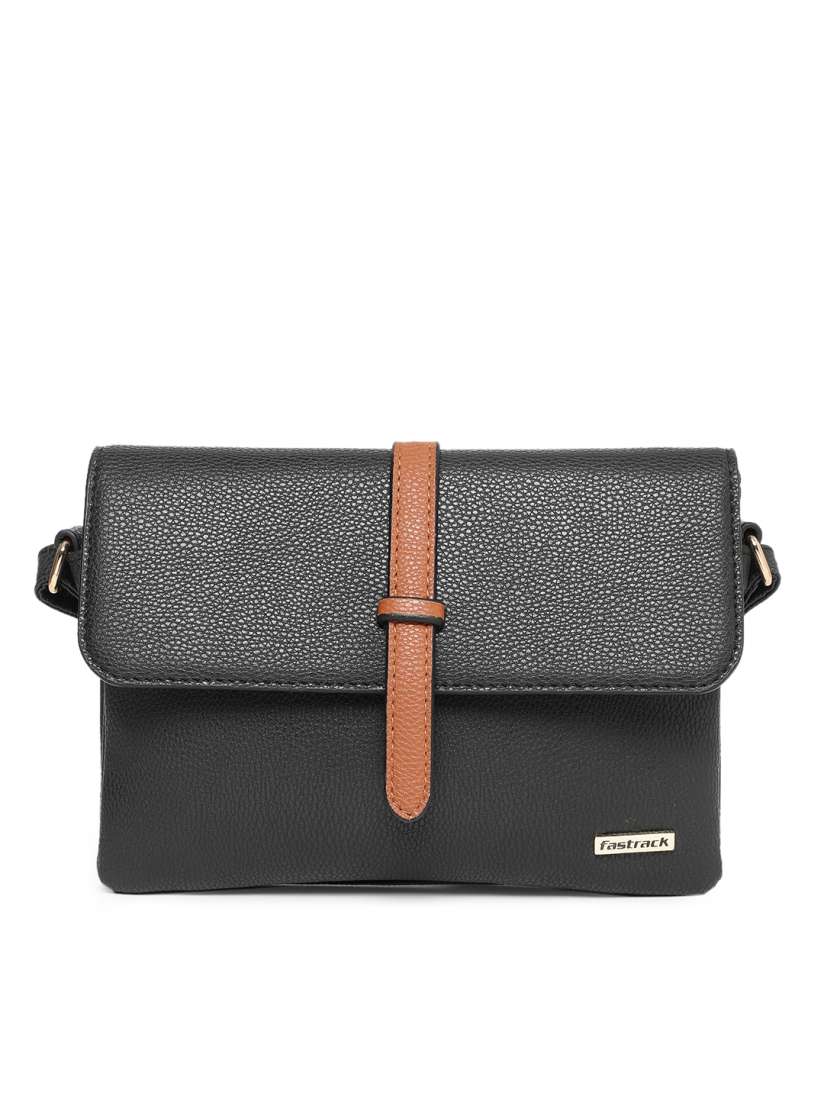 Buy Fastrack Black Solid Sling Bag Handbags for Women 9683715 Myntra
