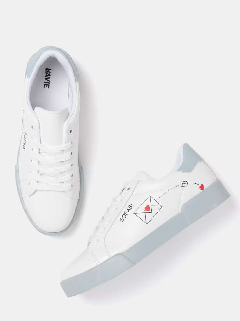 Buy Lavie Women White Printed Detail Sneakers Casual Shoes for Women 9686795 Myntra
