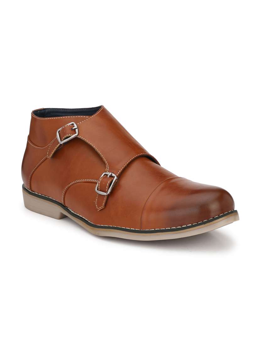 Buy Eego Italy Men Tan Brown Formal Monks Formal Shoes for Men 9688945 Myntra