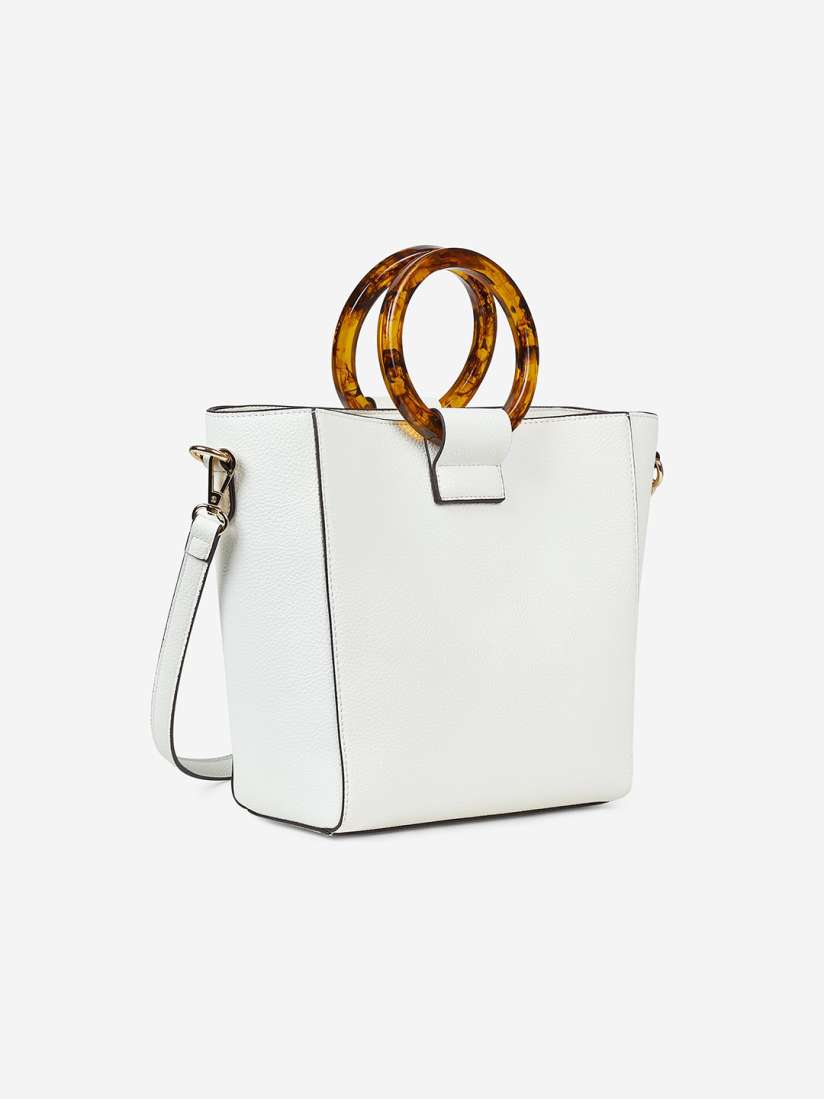 Buy DOROTHY PERKINS White Solid Handheld Bag with Detachable Sling Strap Handbags for Women 9694235 Myntra