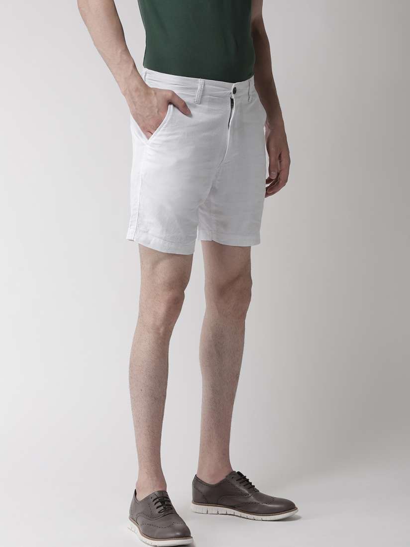 Buy Marks Spencer Men White Solid Regular Fit Shorts Shorts for Men 9698253 Myntra