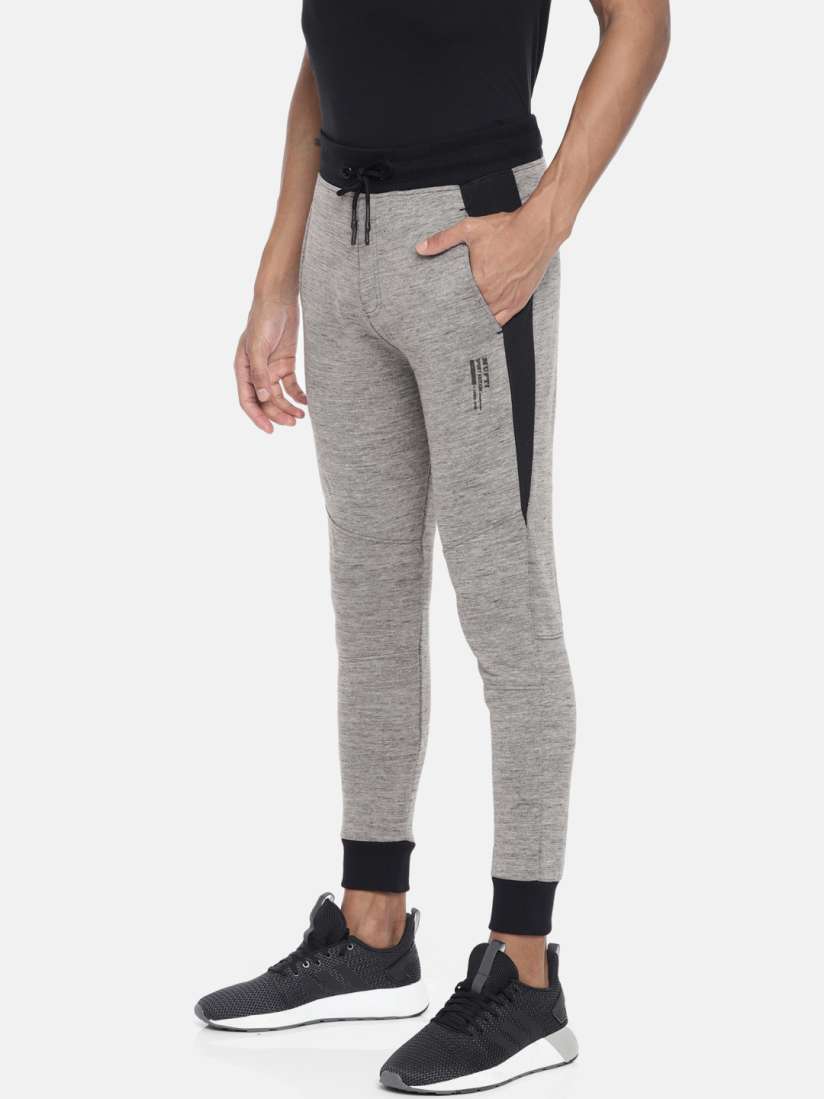 Buy Mufti Men Grey Melange Slim Fit Joggers Track Pants for Men 9699017 Myntra