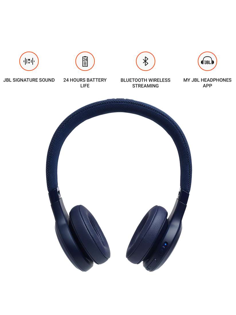 Buy JBL Blue Live 400BT Wireless On Ear Voice Enabled Headphones Headphones for Unisex 9699109 Myntra