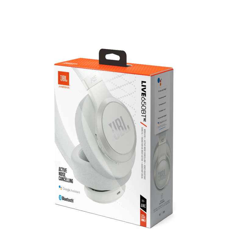 Buy JBL White Live 650BTNC Wireless Over Ear Noise Cancelling Headphones Headphones for Unisex 9699117 Myntra