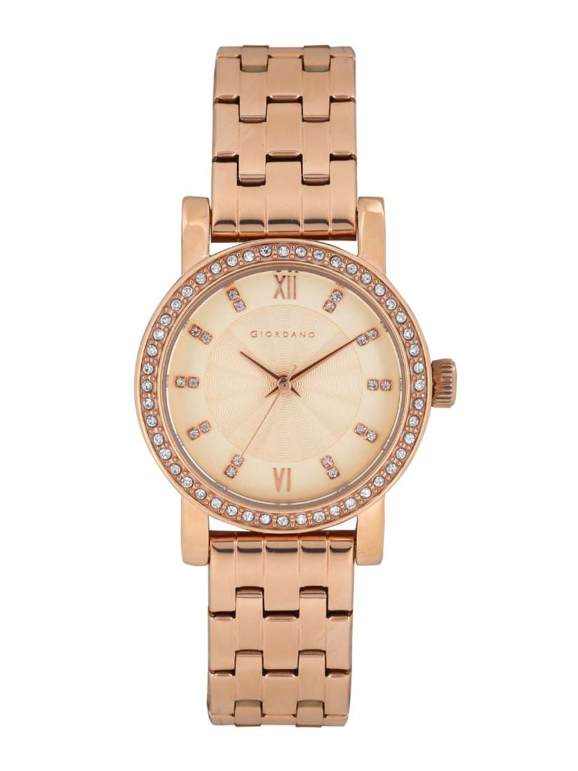 Giordano rose gold watch outlet
