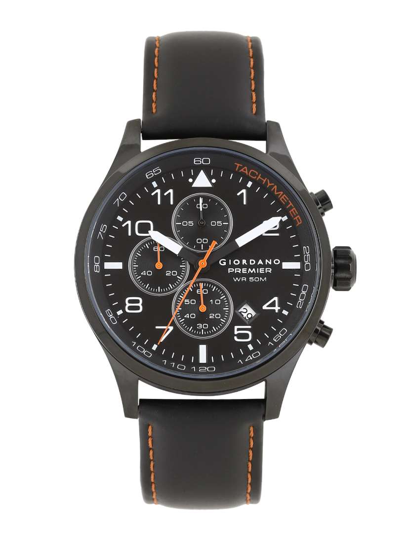 Buy GIORDANO Premier Men Black Dial Chronograph Watch P168 01 Watches for Men 971837 Myntra