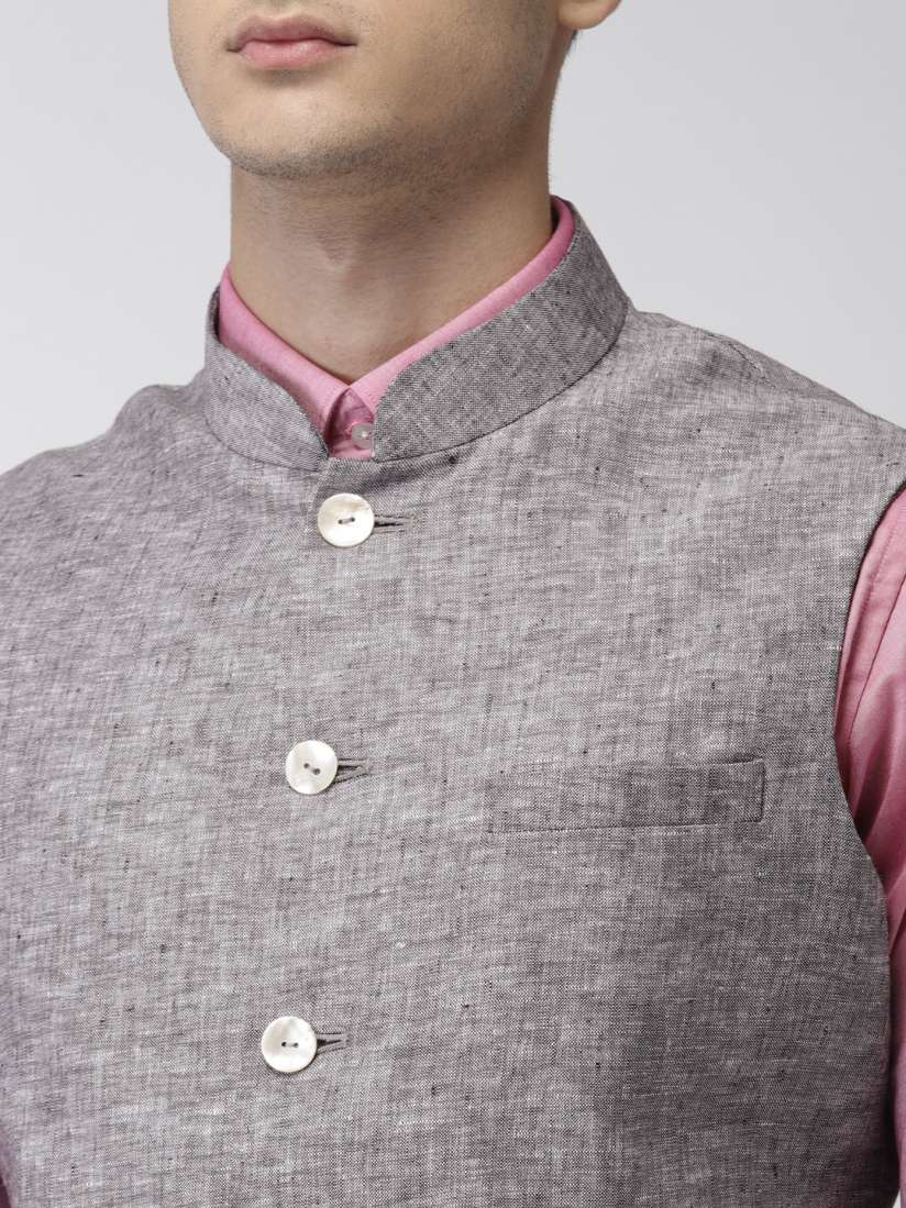 Raymond linen nehru jacket on sale
