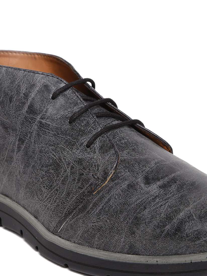 Buy Arden by Knotty Derby Men Black Textured Boots Boots for Men 972928 Myntra