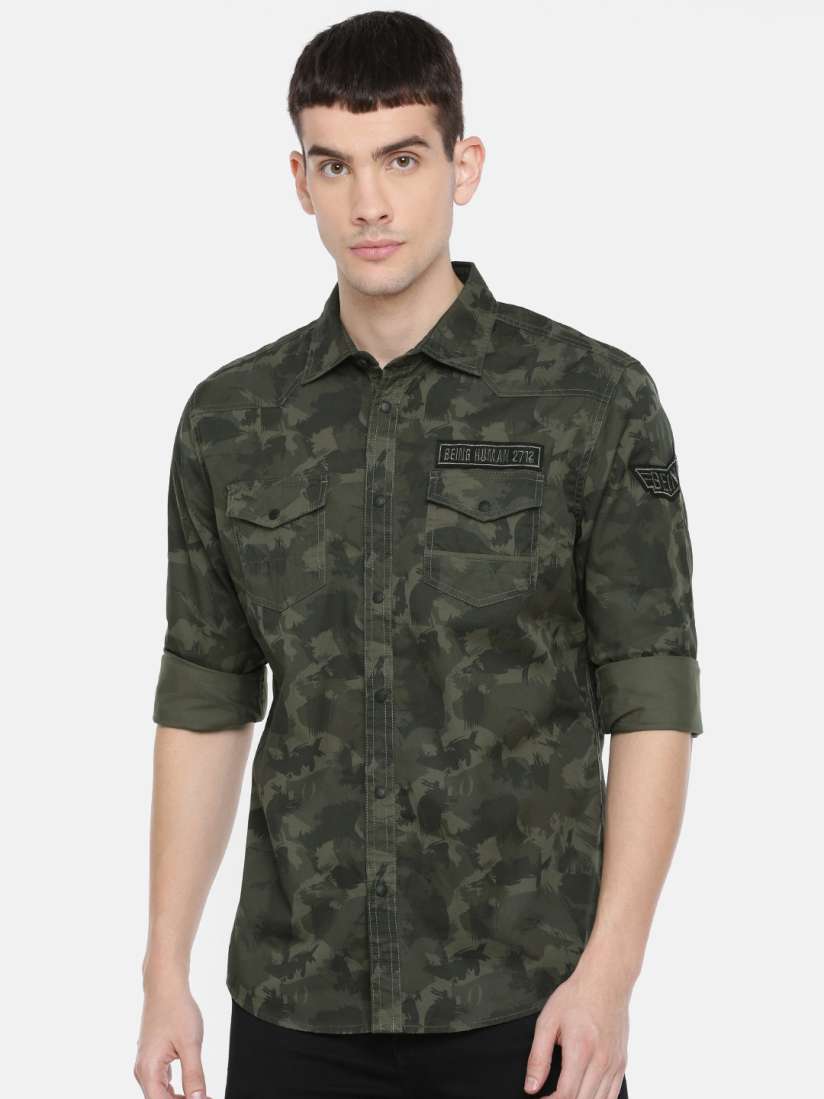 Being human army shirt 2025