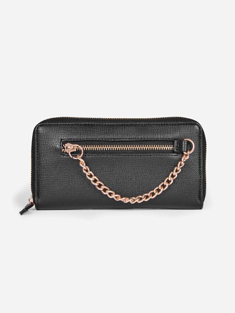 Buy DOROTHY PERKINS Women Black Solid Zip Around Wallet with Chain Detail Wallets for Women 9752345 Myntra