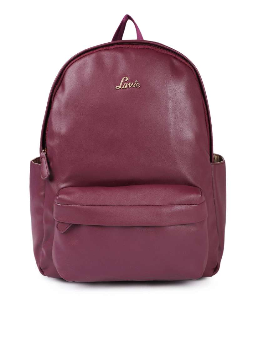 Buy Lavie Women Burgundy Solid Backpack Backpacks for Women 9762173 Myntra