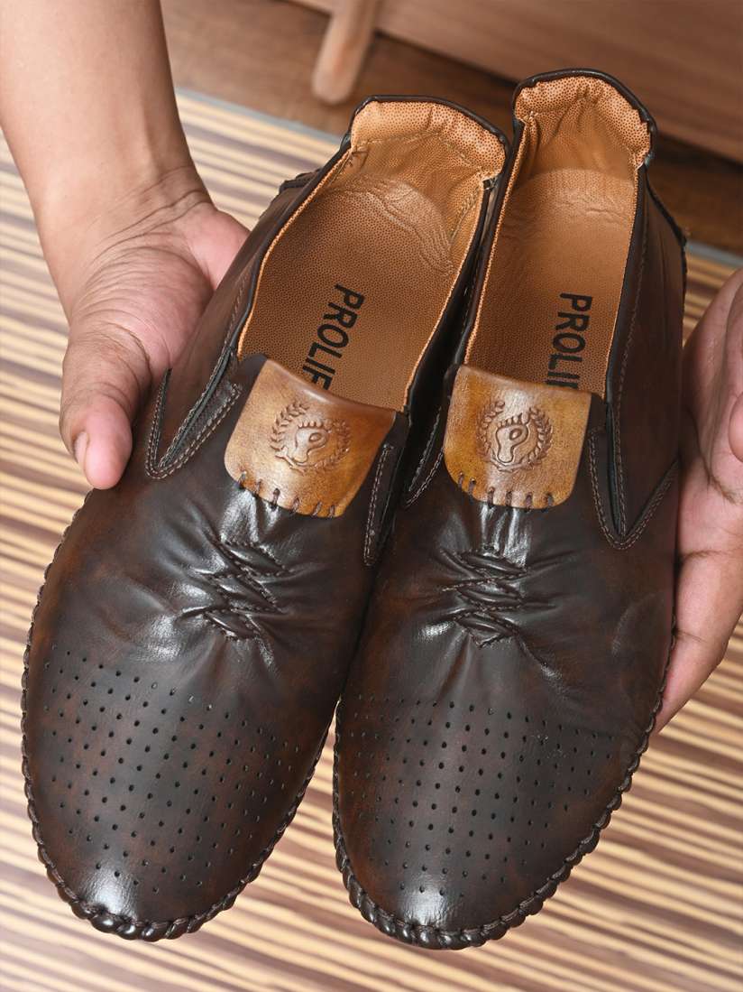 Buy Prolific Men Brown Loafers Casual Shoes for Men 9766631 Myntra