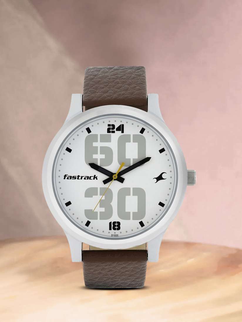 Fastrack white analogue watch discount