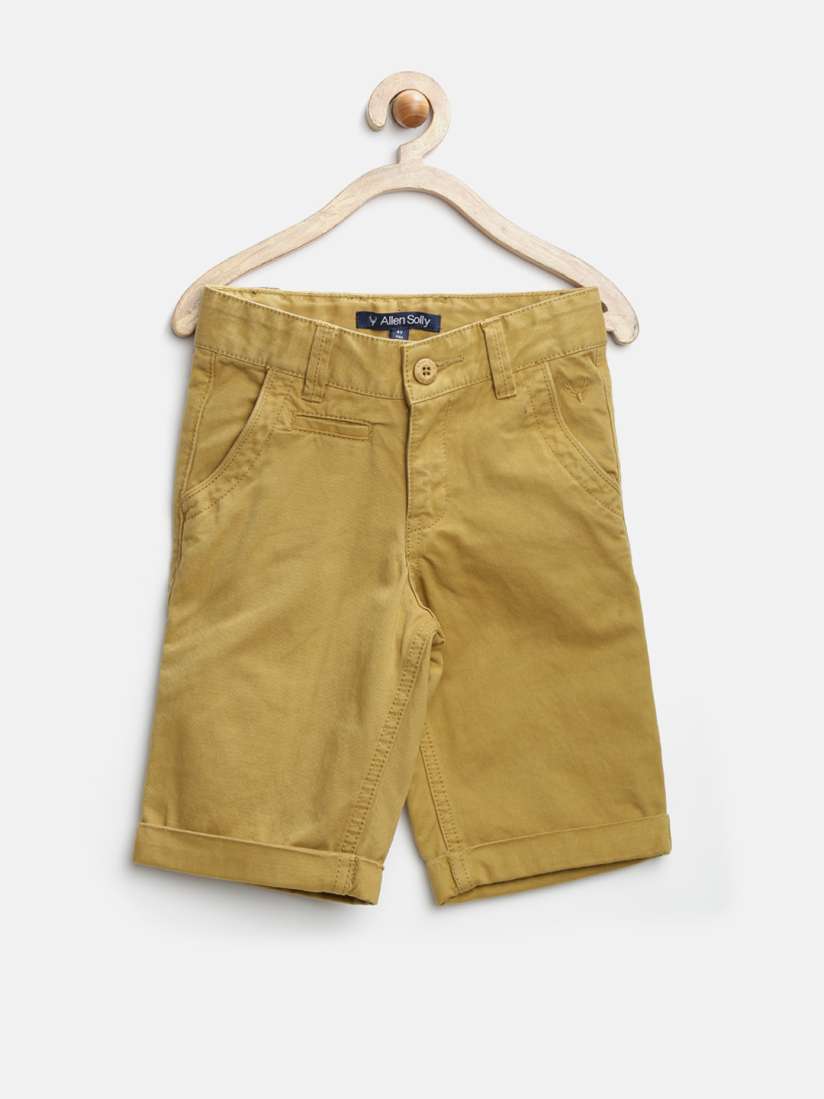 Buy Allen Solly Junior Boys Khaki Shorts Shorts for Boys 977936 Myntra