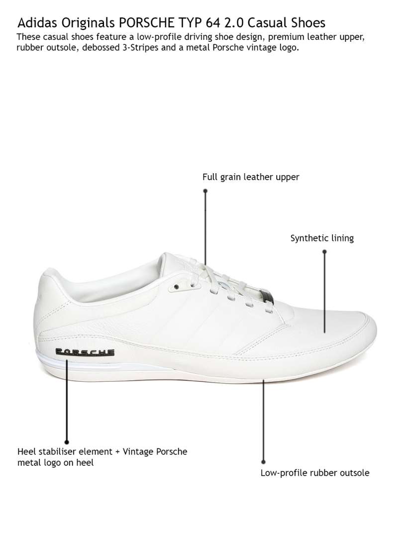 Adidas originals porsche typ 64 2.0 white sneakers shop
