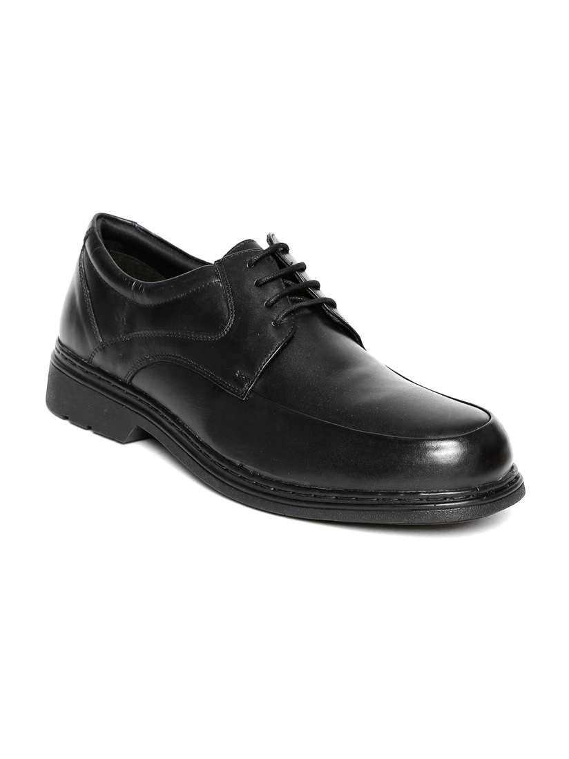 Buy Hush Puppies by Bata Men Black Leather Formal Shoes Formal Shoes for Men 980245 Myntra