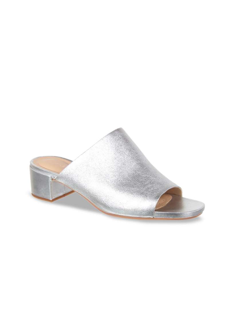 Clarks silver heels top