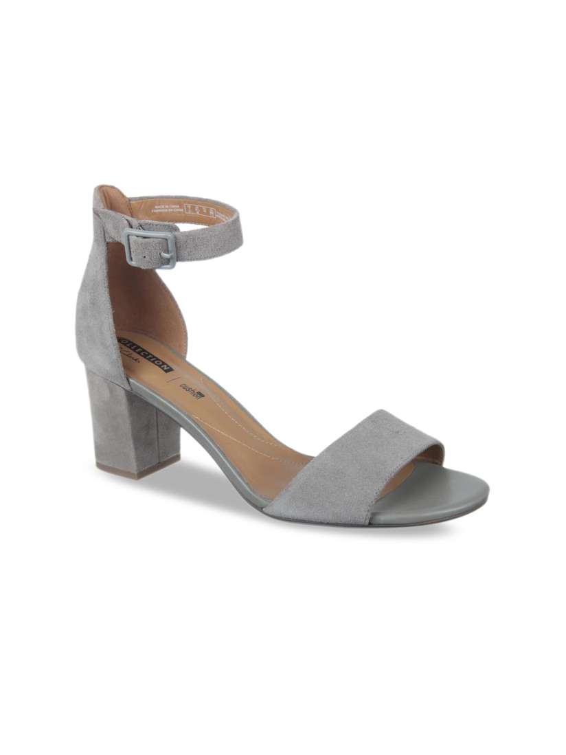 Clarks grey heels online