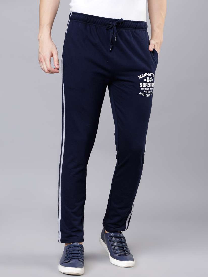 Buy HIGHLANDER Men Navy Blue Solid Slim Fit Track Pants Track Pants for Men 9838385 Myntra