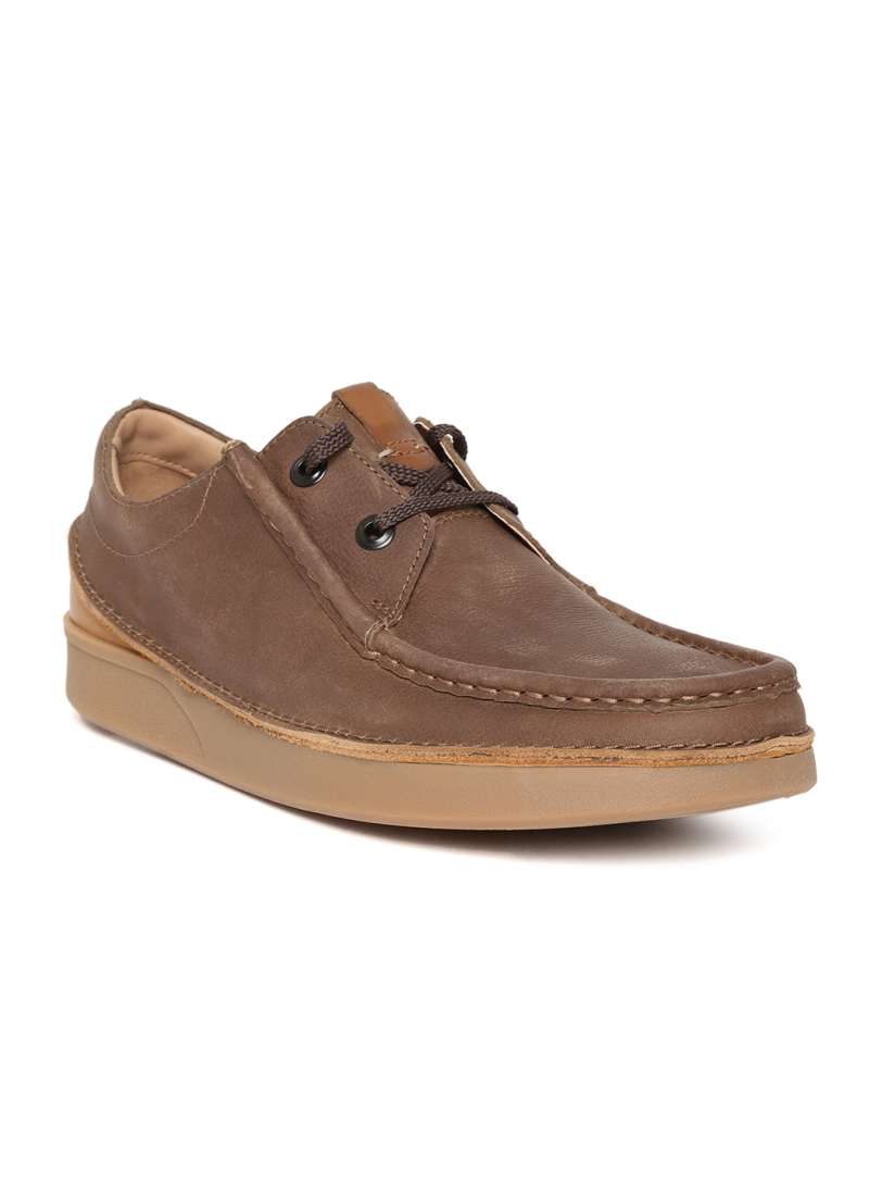 Buy Clarks Men Brown Oakland Seam Leather Derbys Casual Shoes for Men 9849685 Myntra