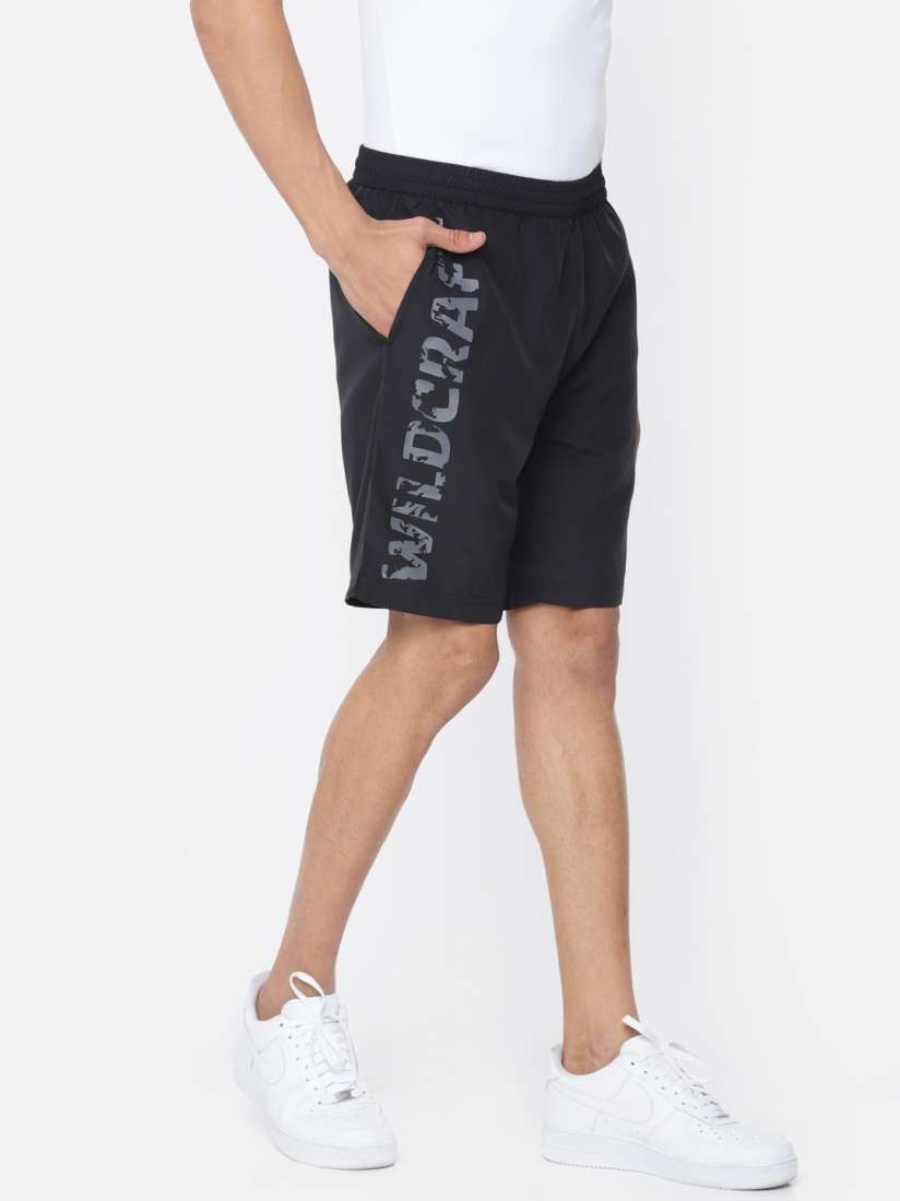 Buy Wildcraft Men Black Solid Regular Fit Sports Running Shorts Shorts for Men 9857807 Myntra