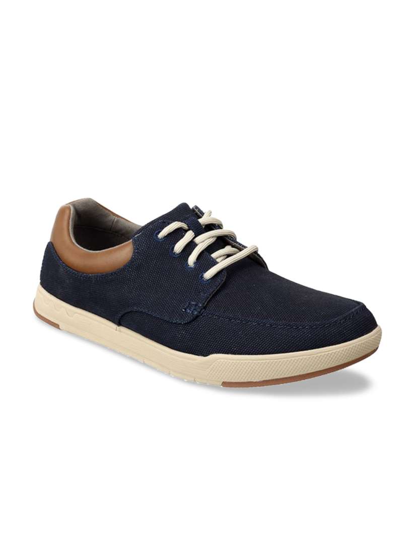 Clarks navy blue sneakers sale