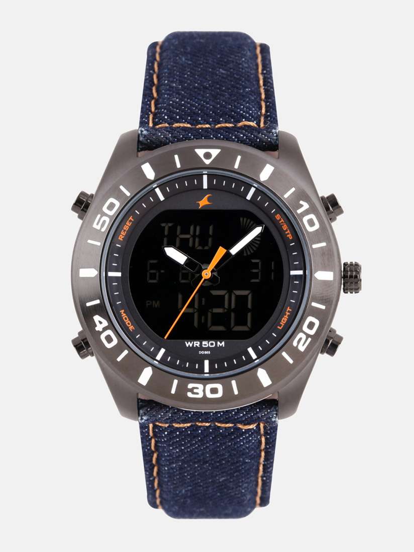 Buy Fastrack Men Black Blue Analogue and Digital Watch 38034NL01 Watches for Men 9869621 Myntra