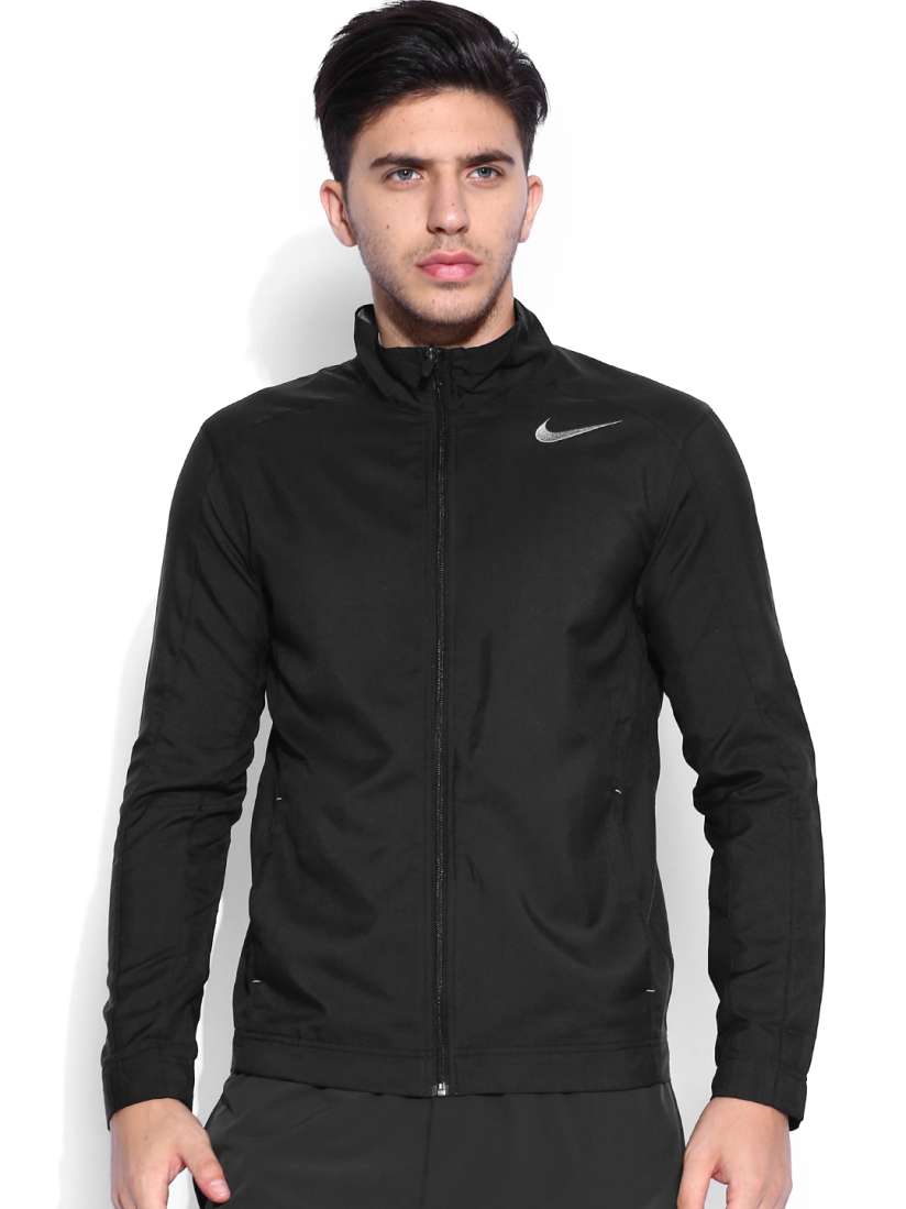 Buy Nike Black Polyester Jacket Jackets for Men 986997 Myntra