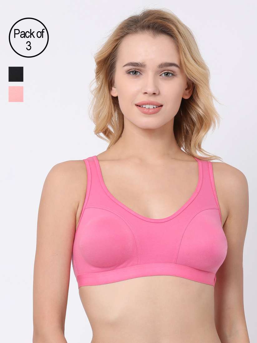 Buy BRAYOLA Women Pack of 3 Sports Bras VRS1012 Bra for Women 9875339 Myntra