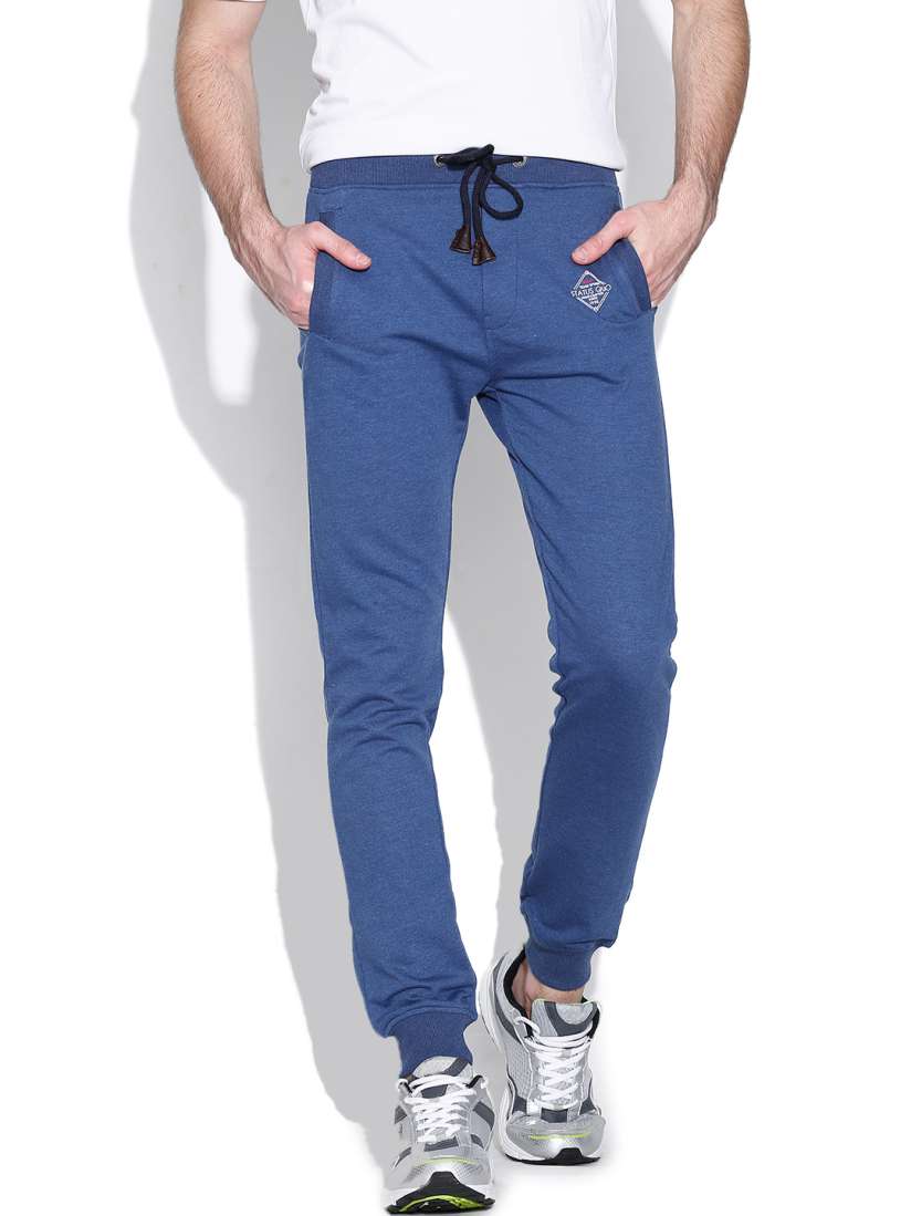 Buy Status Quo Blue Track Pants Track Pants for Men 987920 Myntra