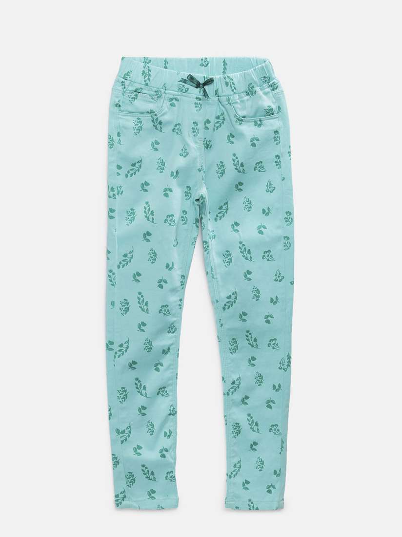 Printed jeggings for girls sales
