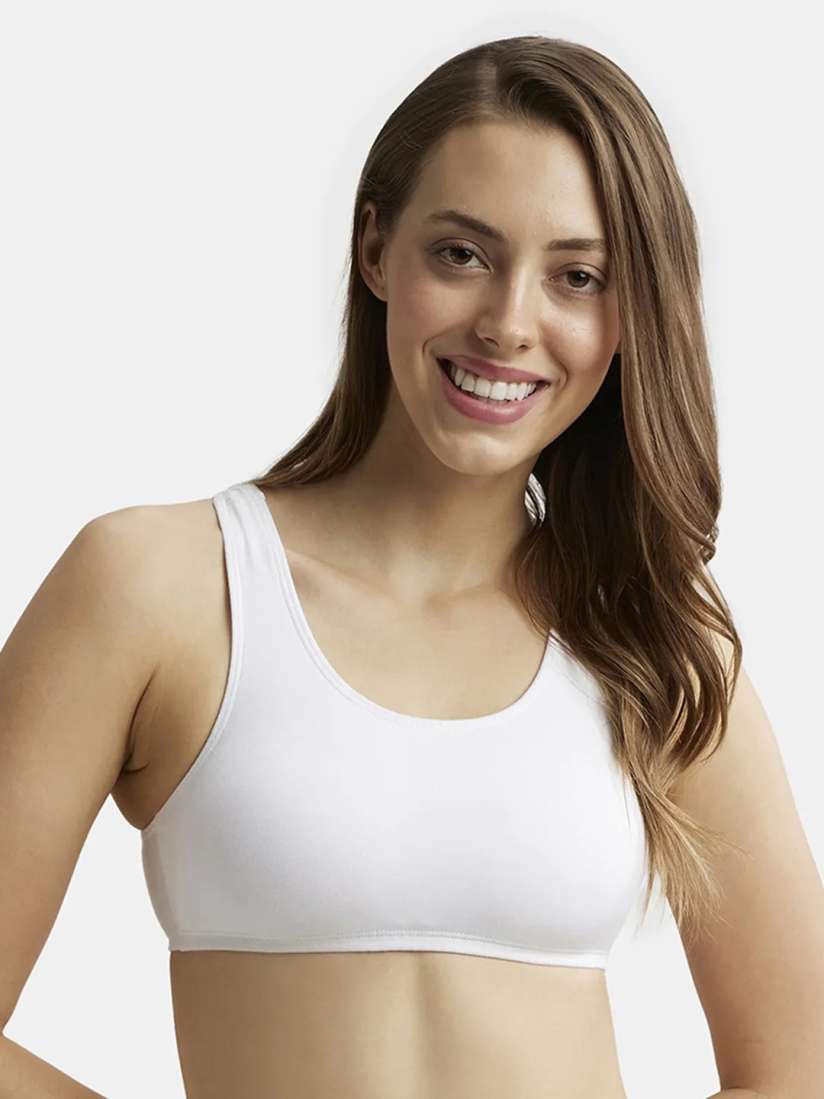 Jockey cotton sports bra deals