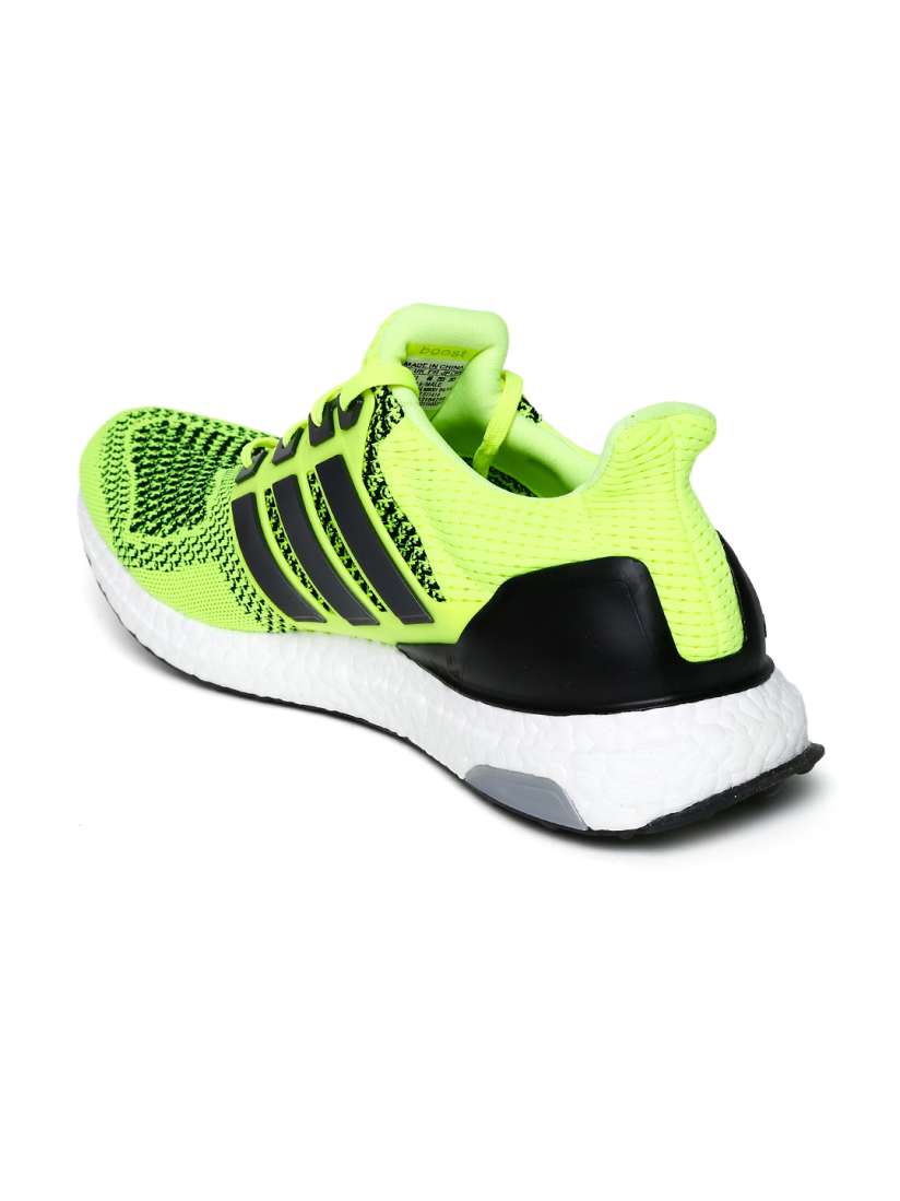Buy ADIDAS Men Fluorescent Green Ultra Boost Running Shoes Sports Shoes for Men 990925 Myntra